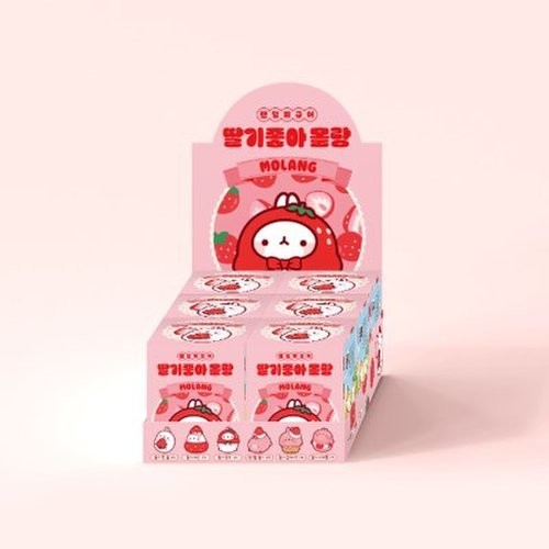 Molang Loves Strawberries Random Figure Box