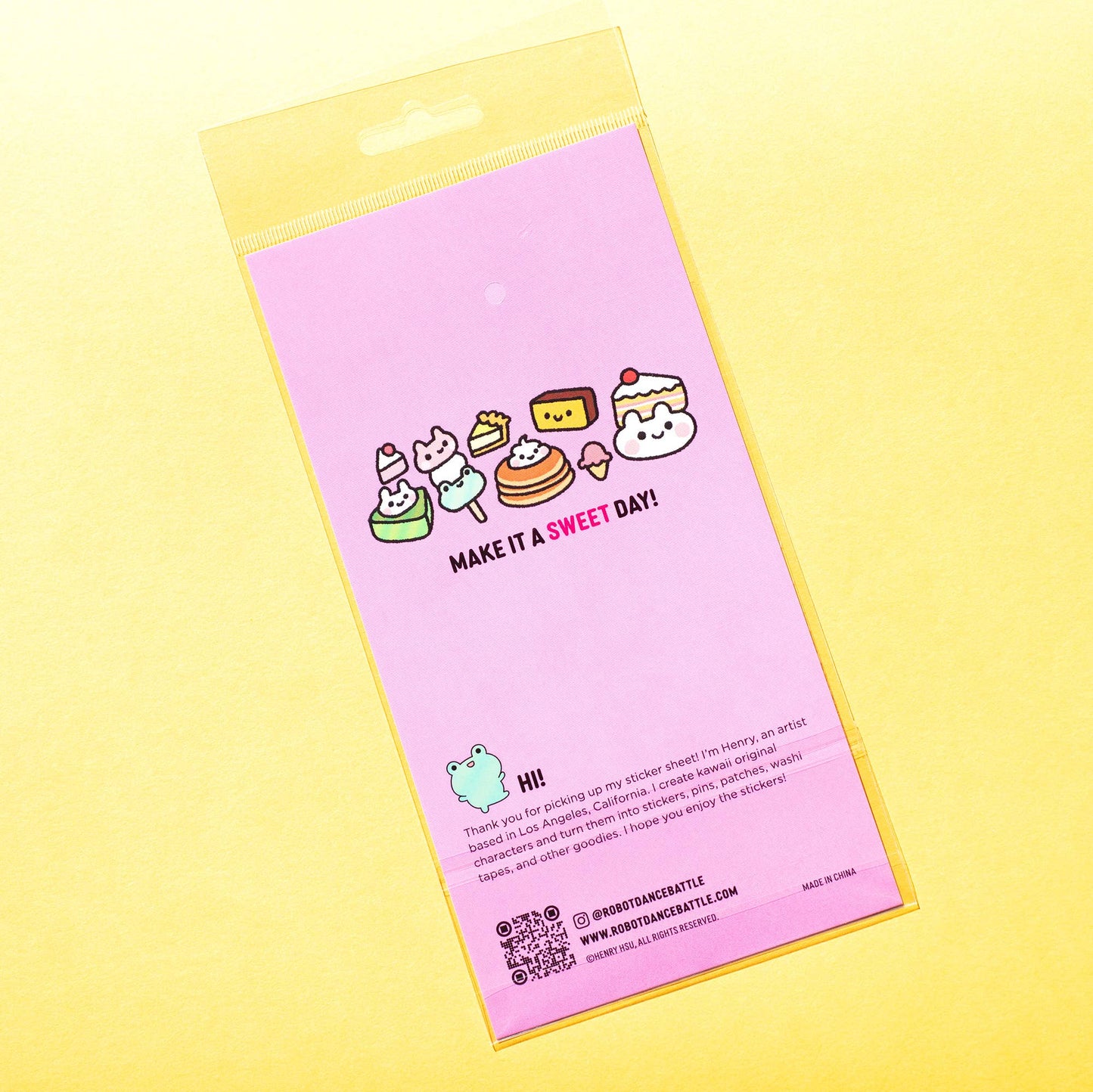 A Sweet Day Glitter Planner Sticker Sheet