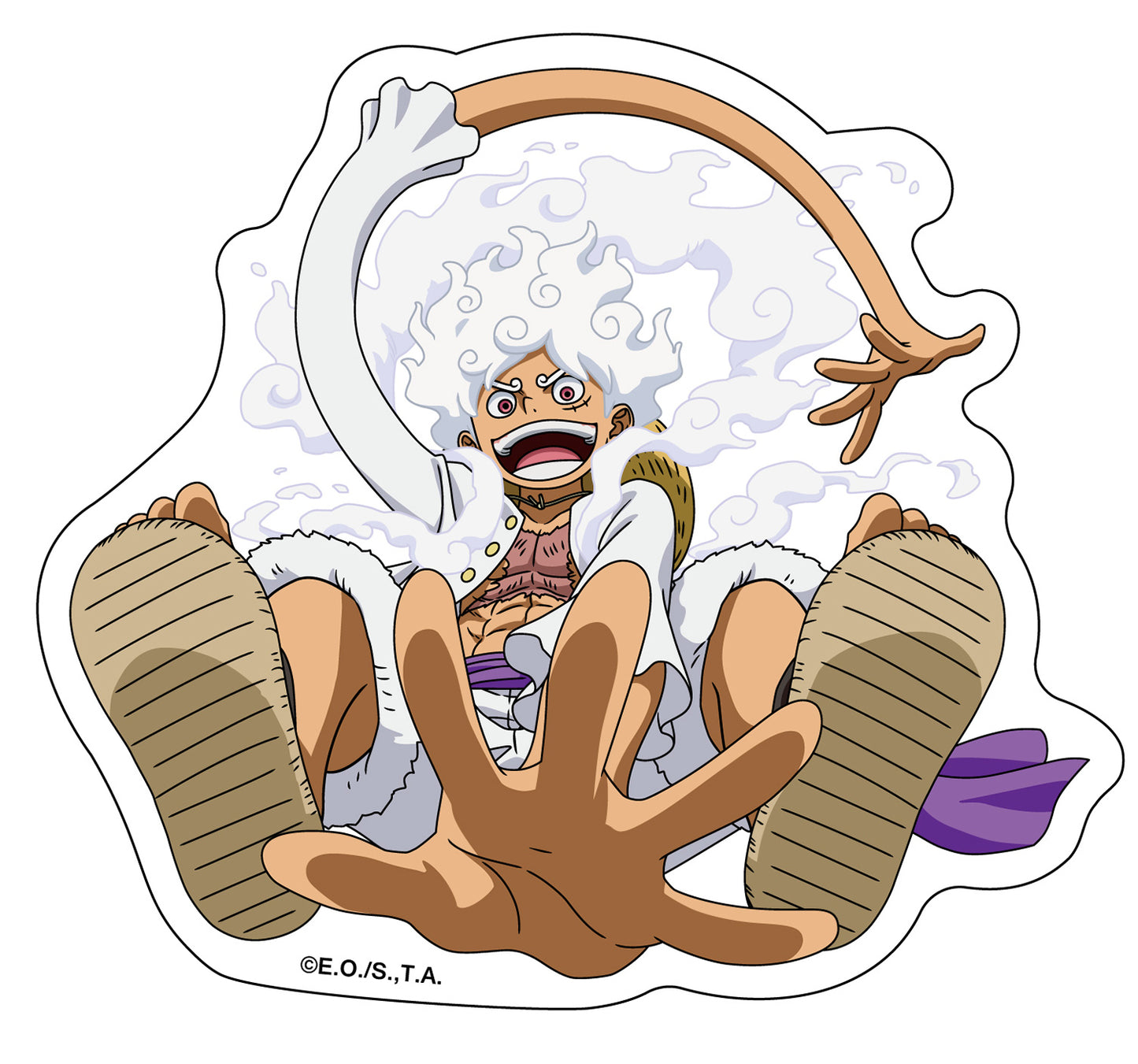 One Piece - Gear 5 Luffy 1 Car Sticker