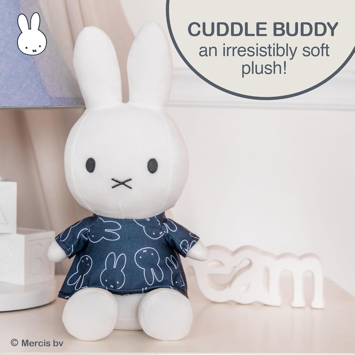 Miffy 12" Plush Black & White Dress