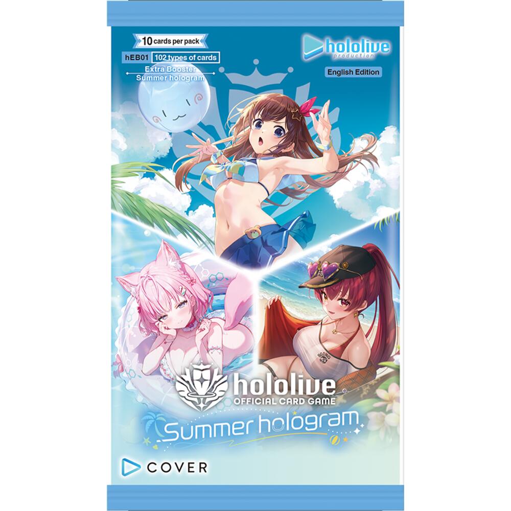 Summer Hologram Hololive OFFICIAL CARD GAME English Edition Extra Booster Pack