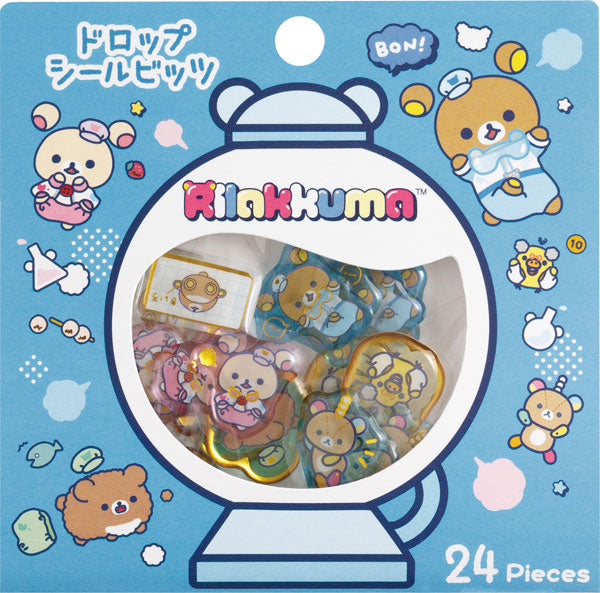 Rilakkuma Drop Stickers Bits