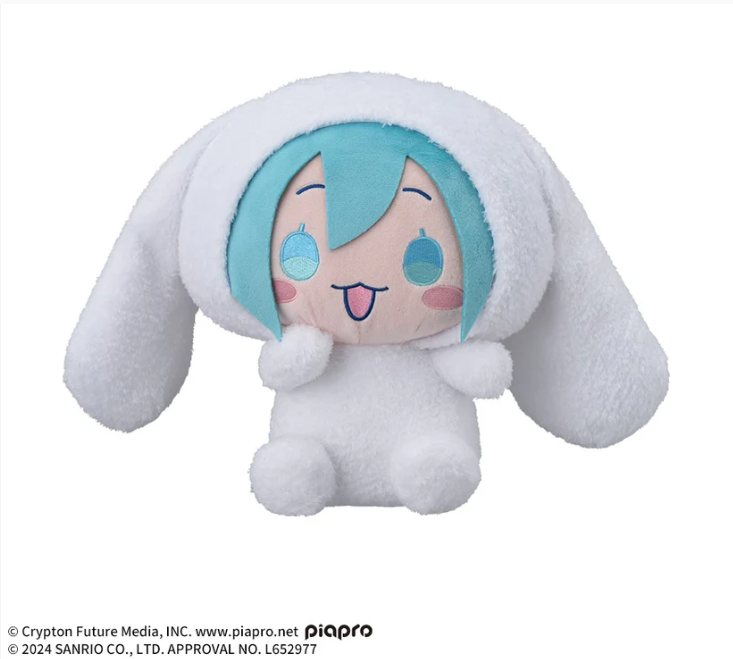 Hatsune Miku x Cinnamoroll Plush Toy "Miku"