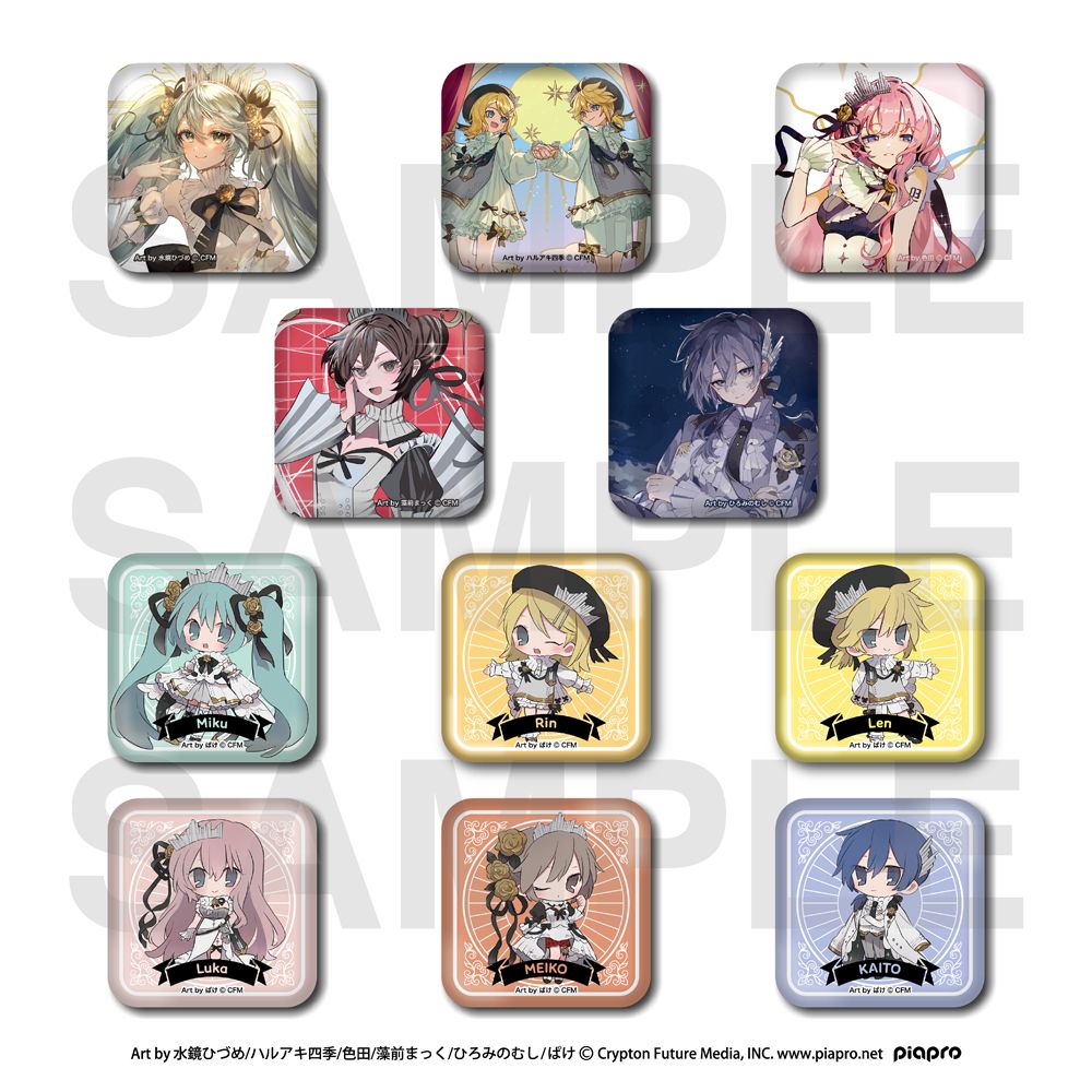 Hatsune Miku Symphony Collaboration Cafe 10th Anniversary Party Trading Square Can Badge