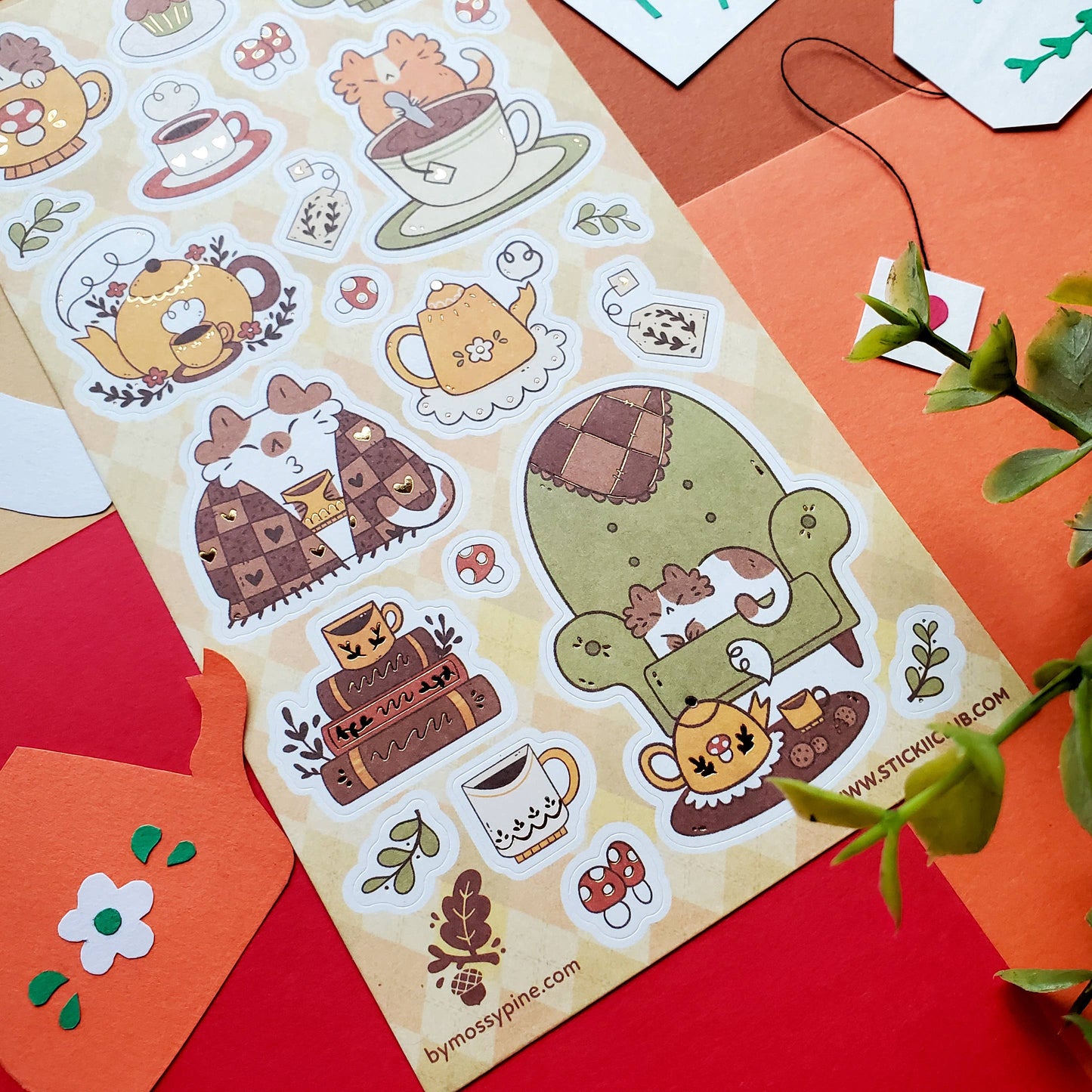 Cozy Cats Sticker Sheet