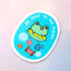 Be Nice To The Ocean Frog Vinyl Sticker