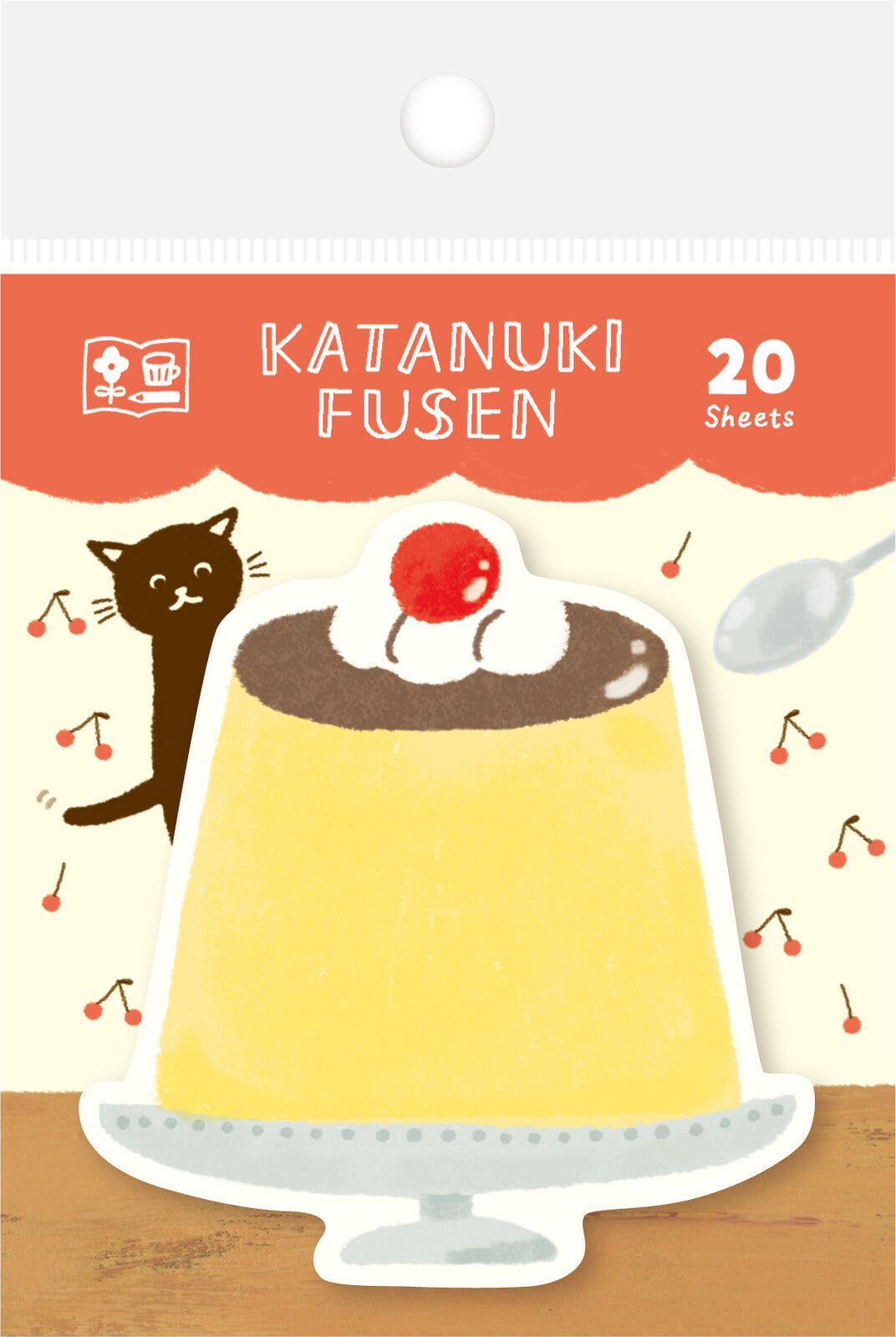 Furukawa Shiko Sticky Notes Pudding Watashi-Biyo Die-Cut Fusen