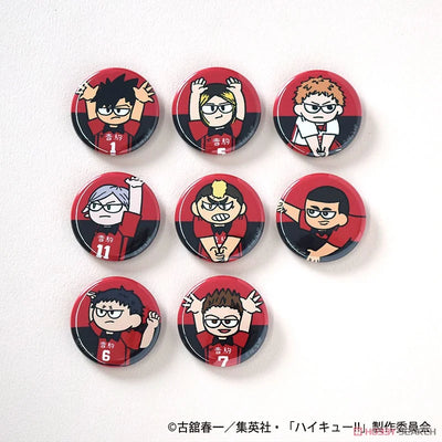 Haikyuu!! Jirori TD Can Badge Match Ver. Nekoma High School
