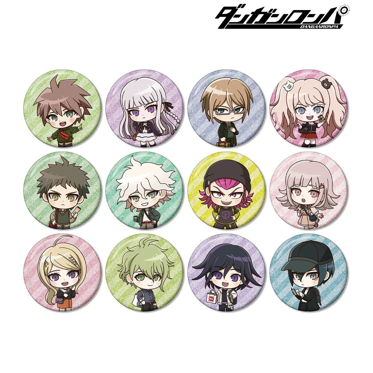 Danganronpa Series Trading Chibi Character Casual Outfit Travel Ver. Glitter Can Badge
