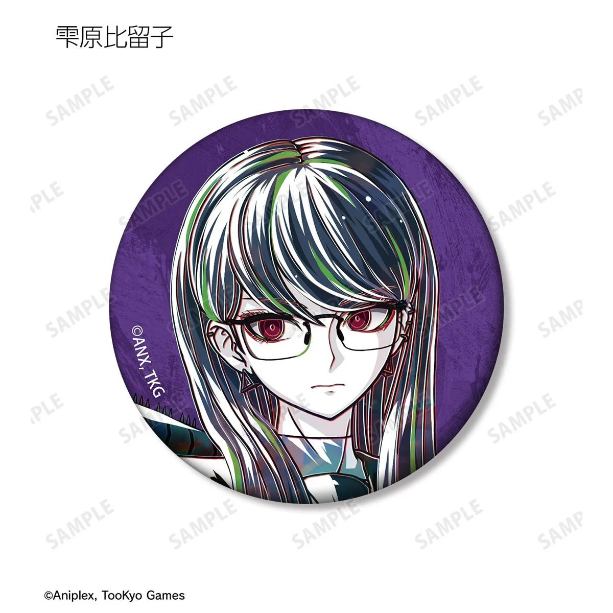 HUNDRED LINE -Final Defense Academy- Trading Ani-Art Matte Can Badge ver.A