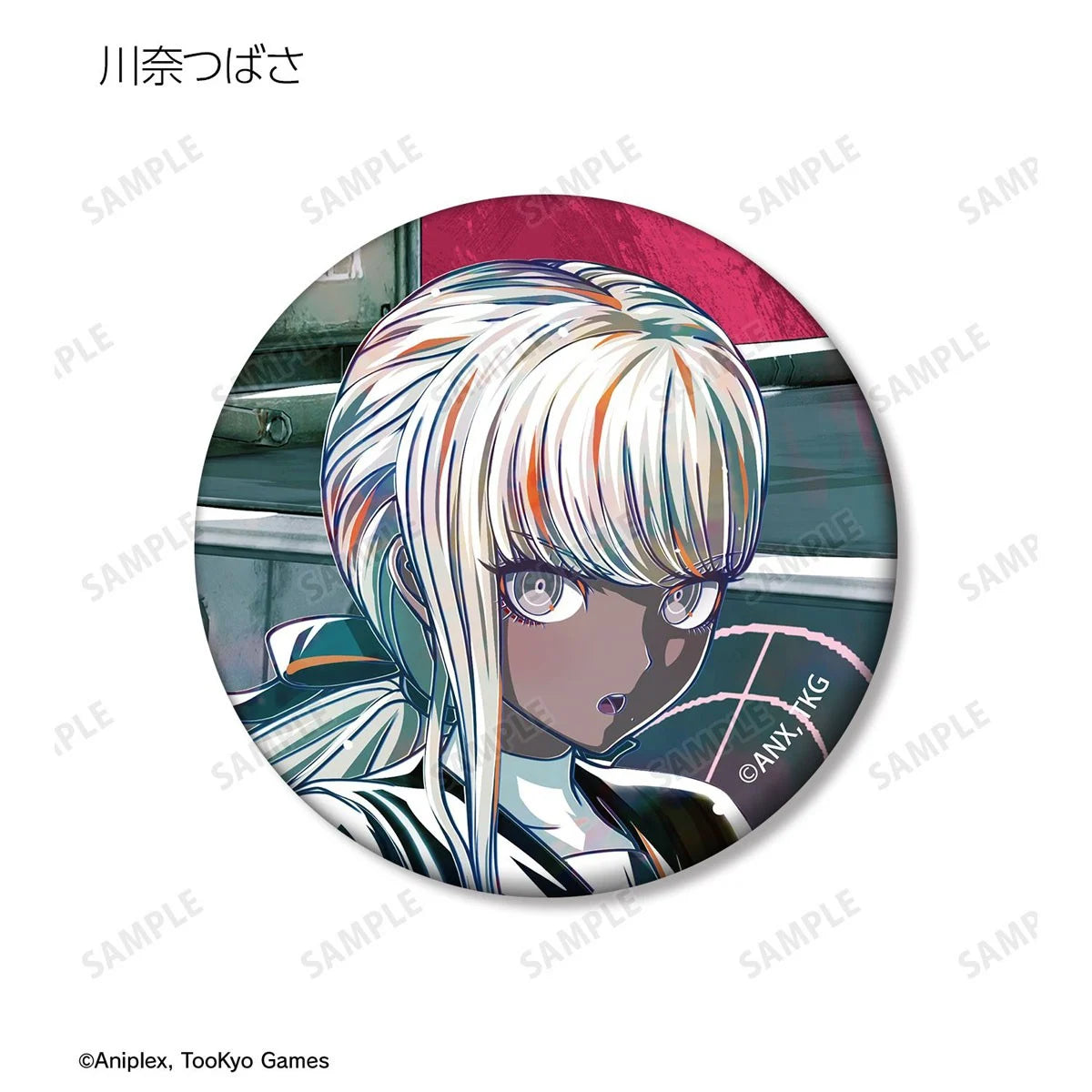 HUNDRED LINE -Final Defense Academy- Trading Ani-Art Matte Can Badge ver.B