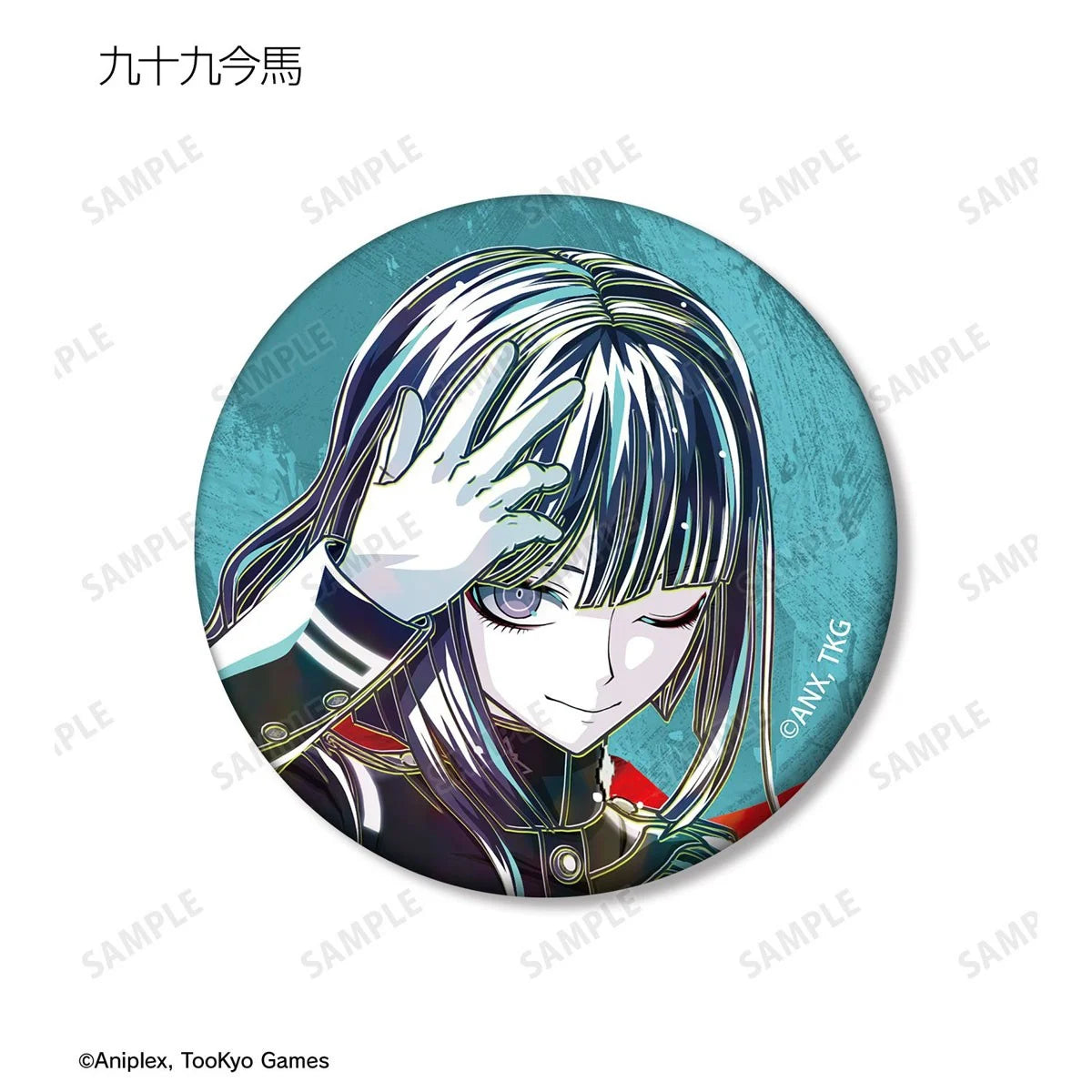 HUNDRED LINE -Final Defense Academy- Trading Ani-Art Matte Can Badge ver.B