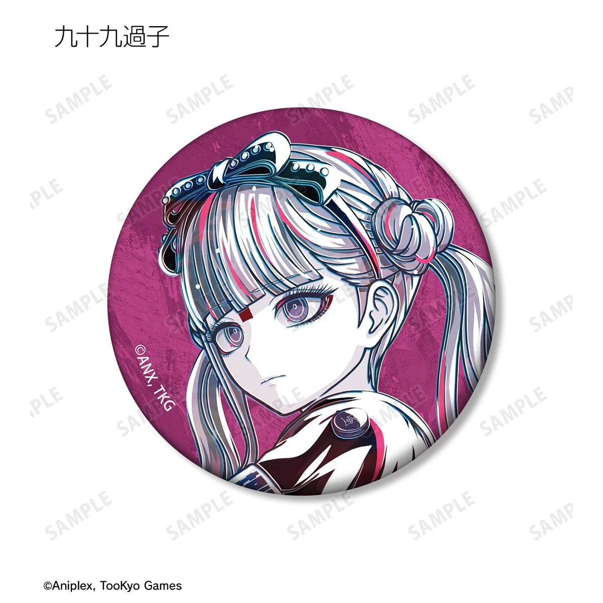 HUNDRED LINE -Final Defense Academy- Trading Ani-Art Matte Can Badge ver.B