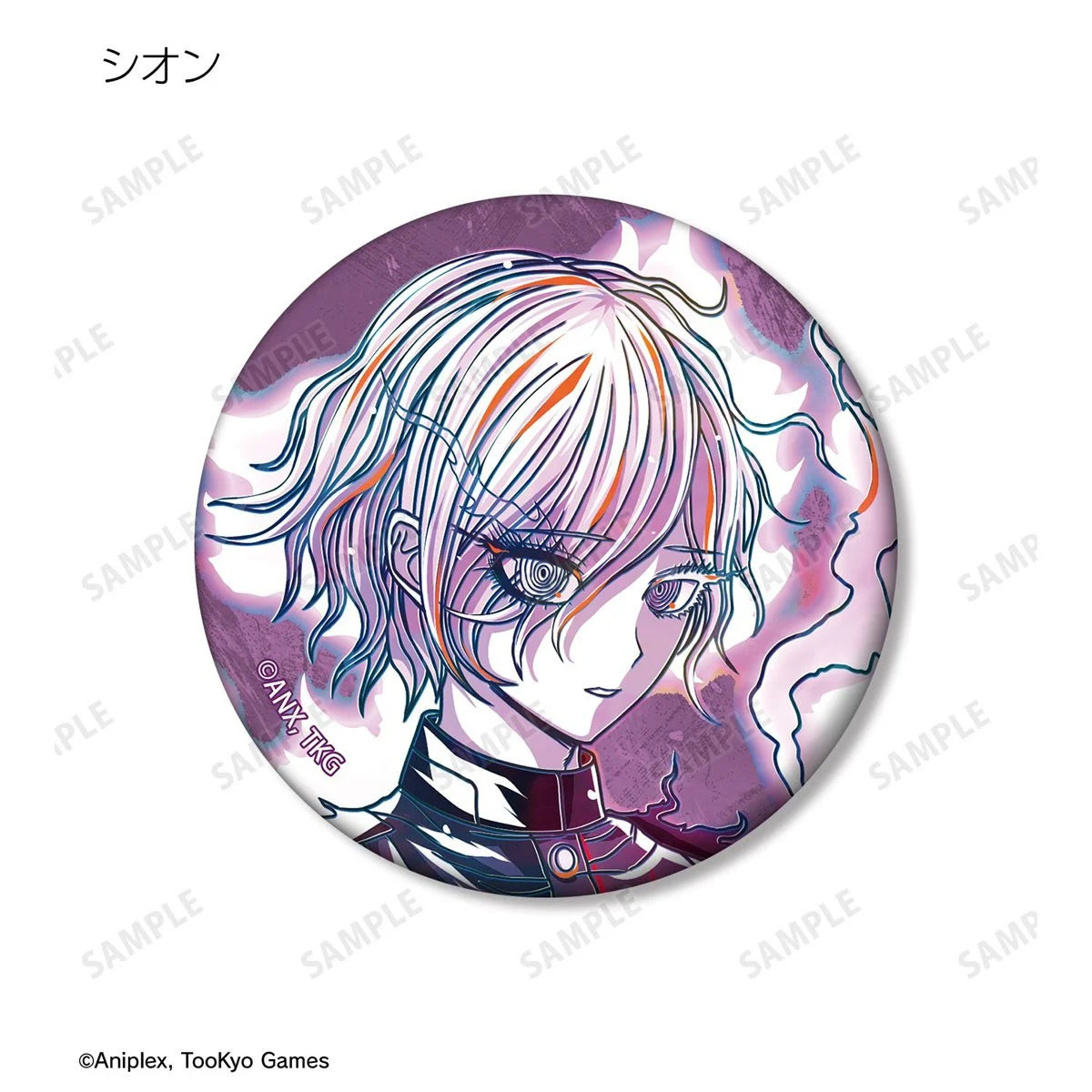HUNDRED LINE -Final Defense Academy- Trading Ani-Art Matte Can Badge ver.B