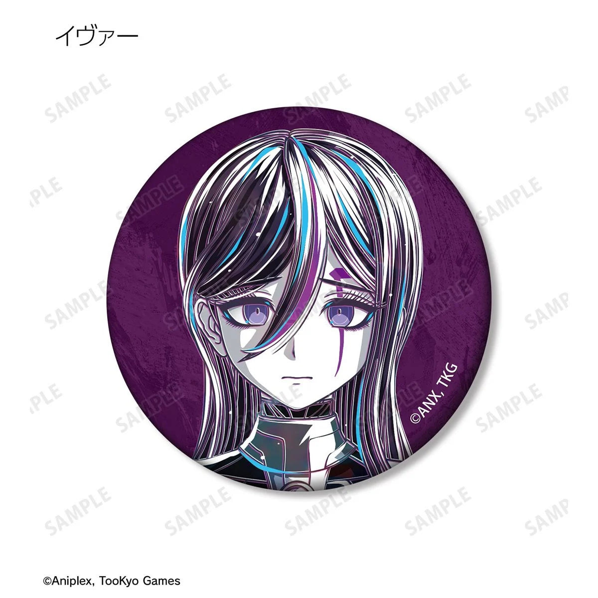 HUNDRED LINE -Final Defense Academy- Trading Ani-Art Matte Can Badge ver.B