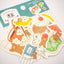 Furukawa Shiko Decoration Watashi-biyori Flake sticker - Helping bears