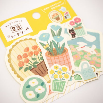 Furukawa Shiko Decoration Watashi-biyori Flake sticker - Gardening