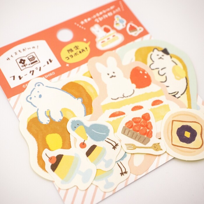 Furukawa Shiko Decoration Watashi-biyori Flake sticker - Limited Collaboration Pattern