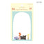 Furukawa Shiko Sticky Notes Watashi-biyori my nichi Fusen - Flower and cat