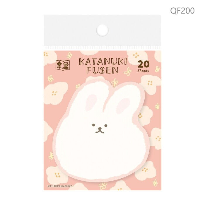 Furukawa Shiko Sticky Notes Watashi-biyori Katanuki Fusen - Die-cut balloon Rabbit