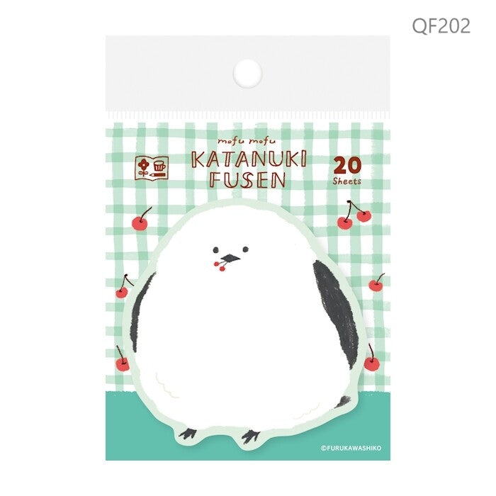 Furukawa Shiko Sticky Notes Watashi-biyori Katanuki Fusen - Molded out fusen, fluffy little bird