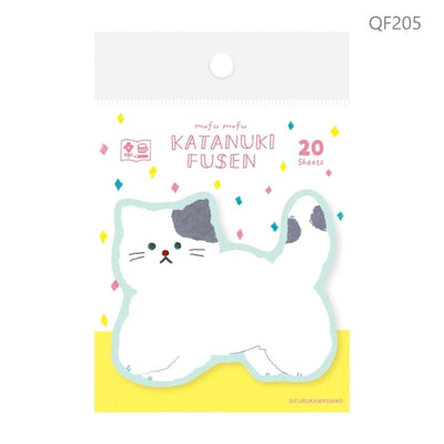 Furukawa Shiko Sticky Notes Watashi-biyori Katanuki Fusen - Die-cut balloon, fluffy cat