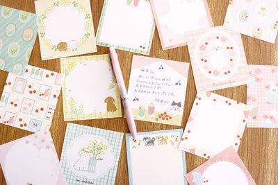 Memo Pad 4-Design Memo Pad - Rurun-Rurun Japanese sweets