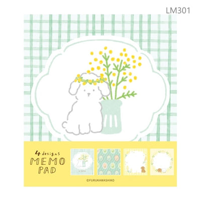 Memo Pad 4-Design Memo Pad - soft mimosa