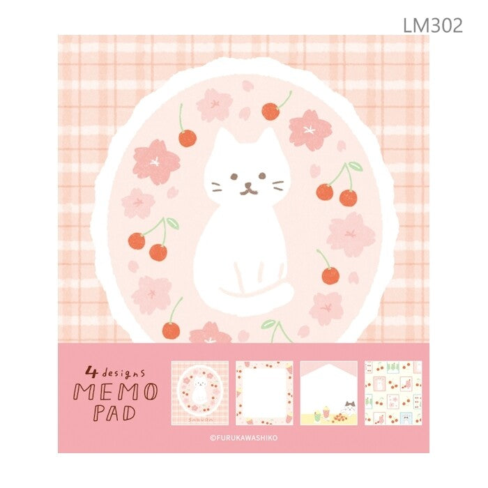 Memo Pad 4-Design Memo Pad - fresh Sakura