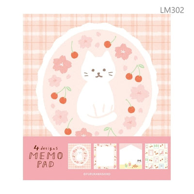 Memo Pad 4-Design Memo Pad - fresh Sakura