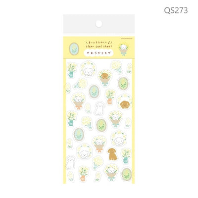 Decoration Clear Sticker Sheet - soft mimosa
