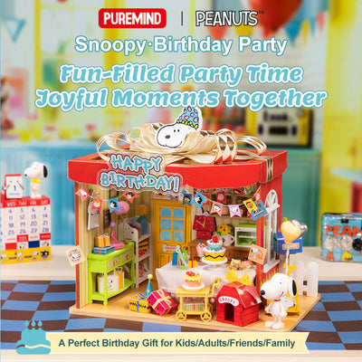 Snoopy Wooden DIY Kit Birthday Party 3D Puzzles
