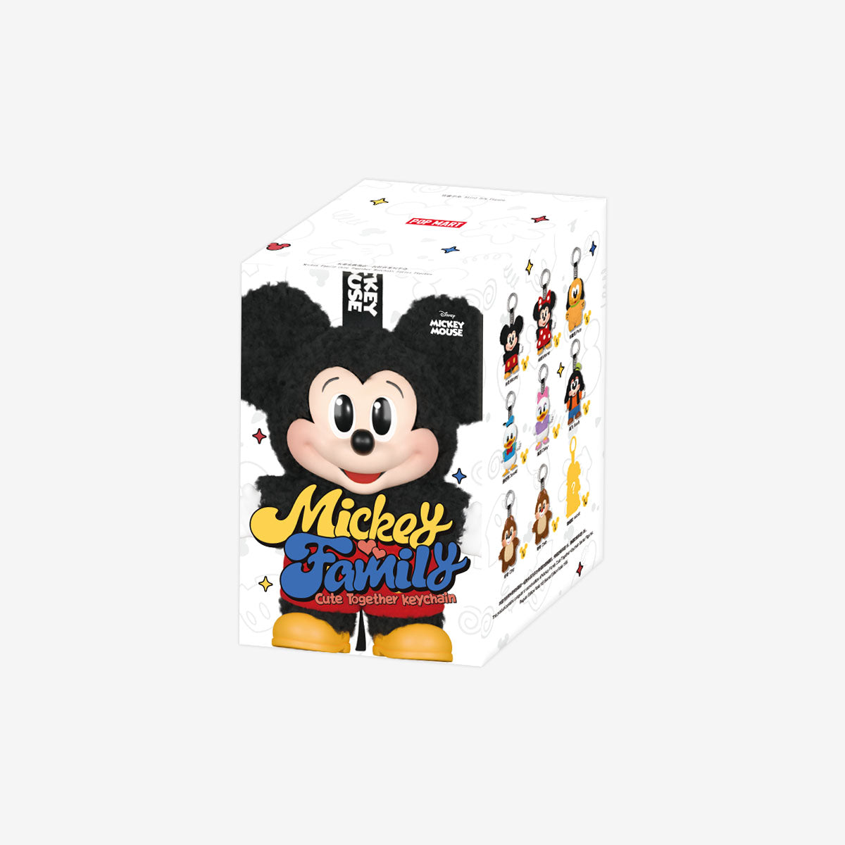 Pop Mart Mickey Family Cute Together Keychain Series Figures