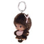Bebichhichi Big Head Mascot Girl Keychain | Monchhichi Plush Charm