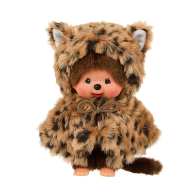 Monchhichi Girl - Leopard Hood Kawaii Plush