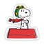 Peanuts® Waterproof Sticker - Flying Ace