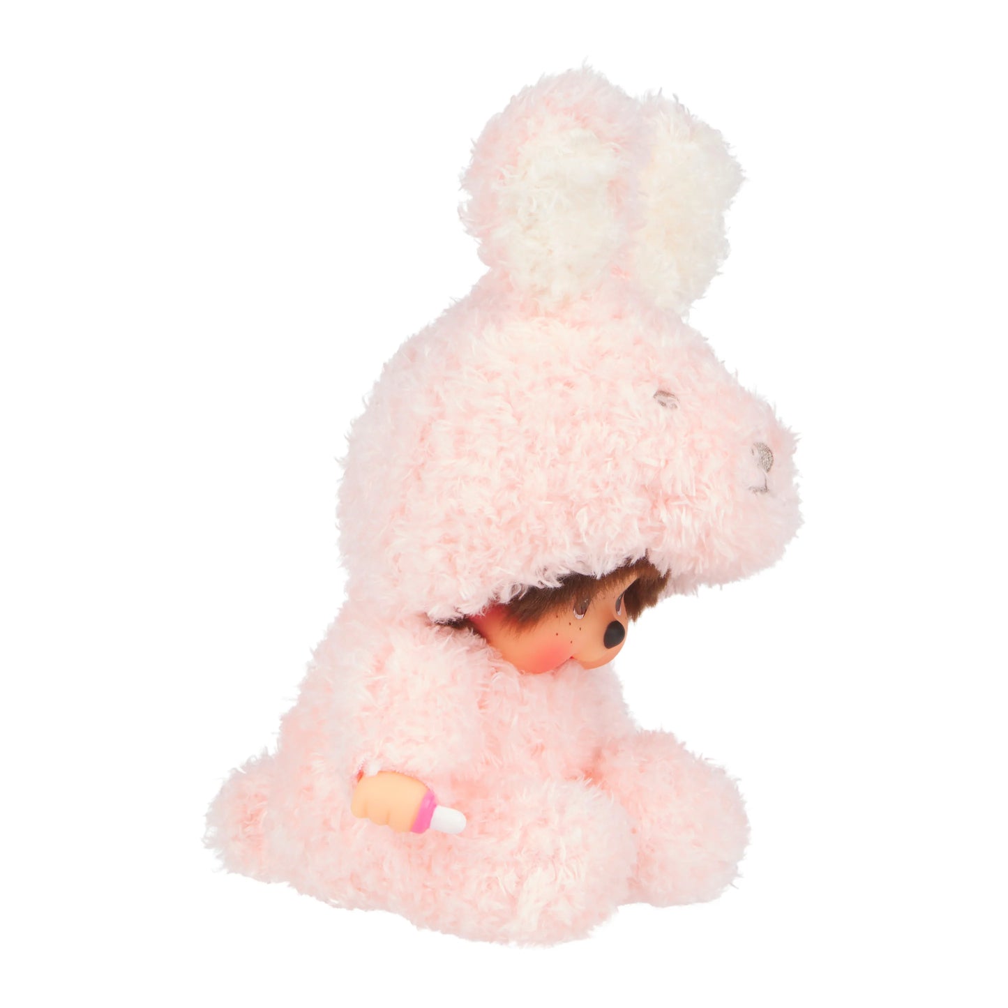 Sekiguchi Monchhichi Sitting Fluffy Bunny Doll Plush