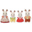 Calico Critters Chocolate Rabbit Family