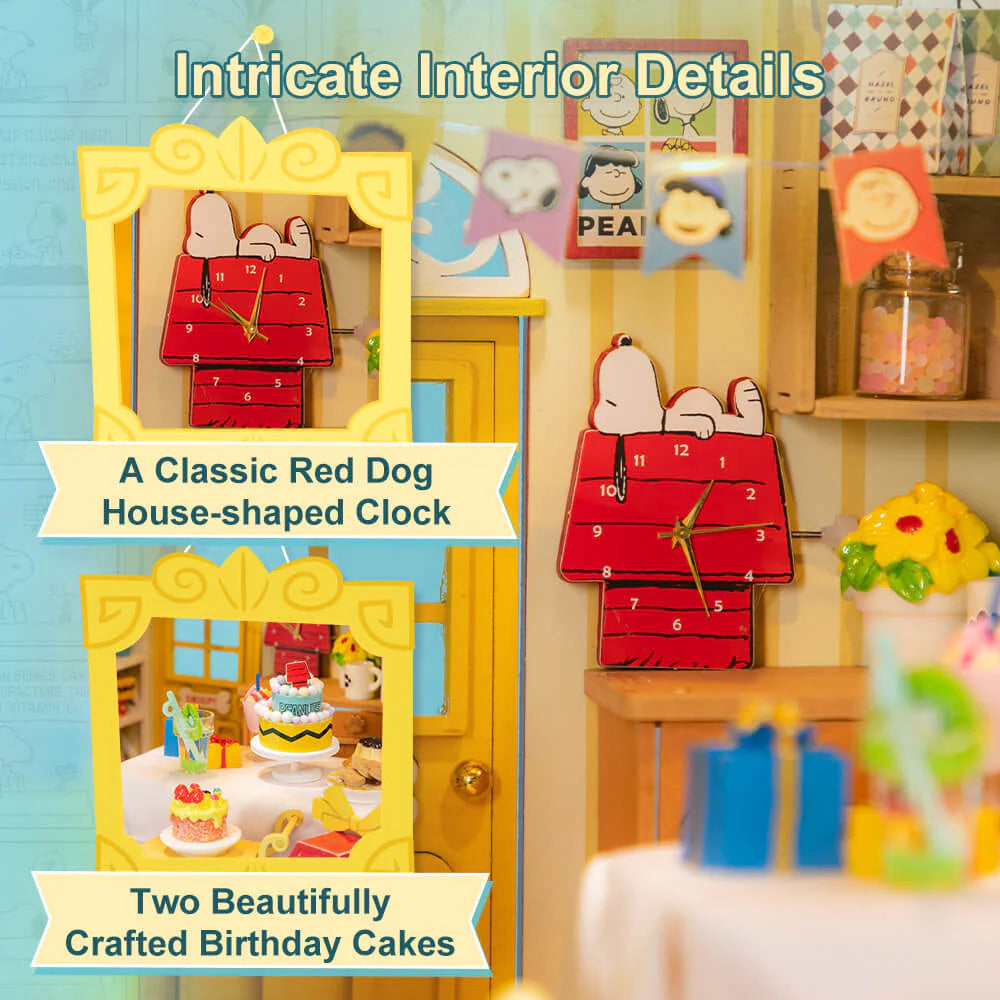 Snoopy Wooden DIY Kit Birthday Party 3D Puzzles