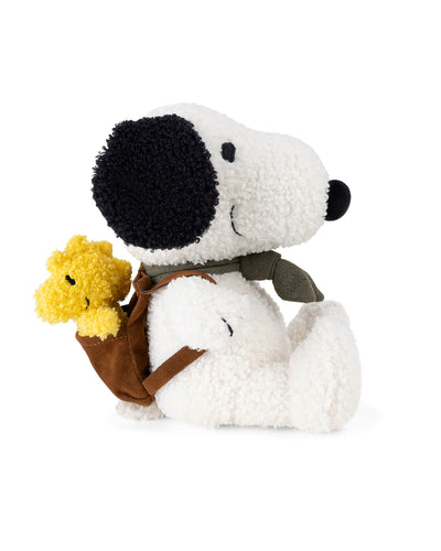 Bon Ton Toys Plush PEANUTS SNOOPY with Woodstock in Backpack 8"