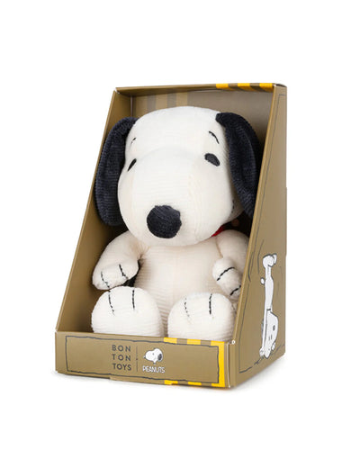 Bon Ton Toys Plush PEANUTS SNOOPY Mini Corduroy Cream in giftbox 7"