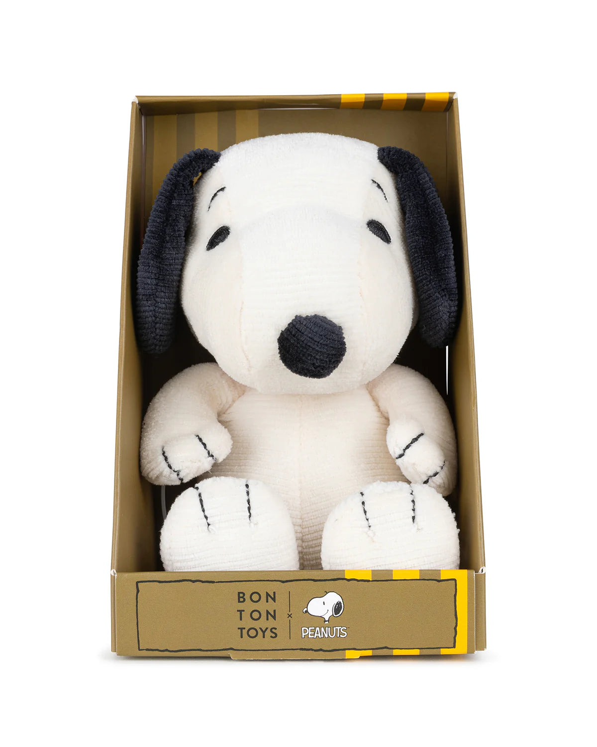Bon Ton Toys Plush PEANUTS SNOOPY Mini Corduroy Cream in giftbox 7"