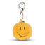 Keychain Smiley ECO Fuzzy Yellow 2"