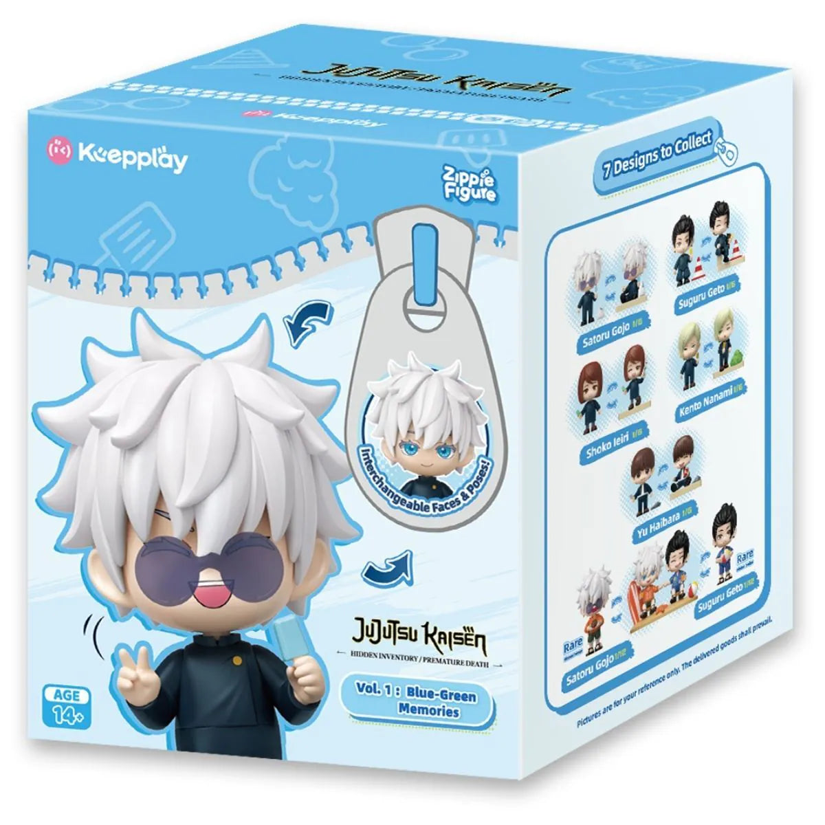 Zipper Doll Jujutsu Kaisen Season 2 Vol. 1 Blue Memory Series Assembly Figure Blind Box