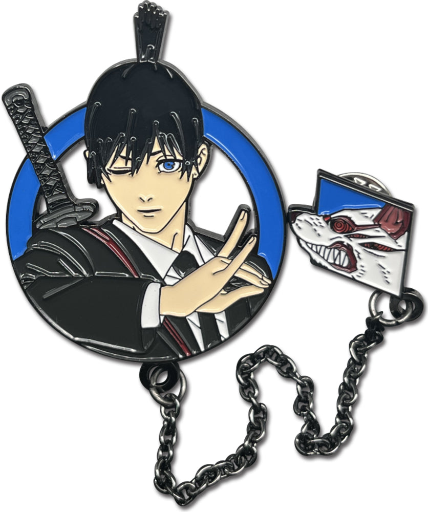 Chainsaw Man - Pinsart Aki Pin With Chain