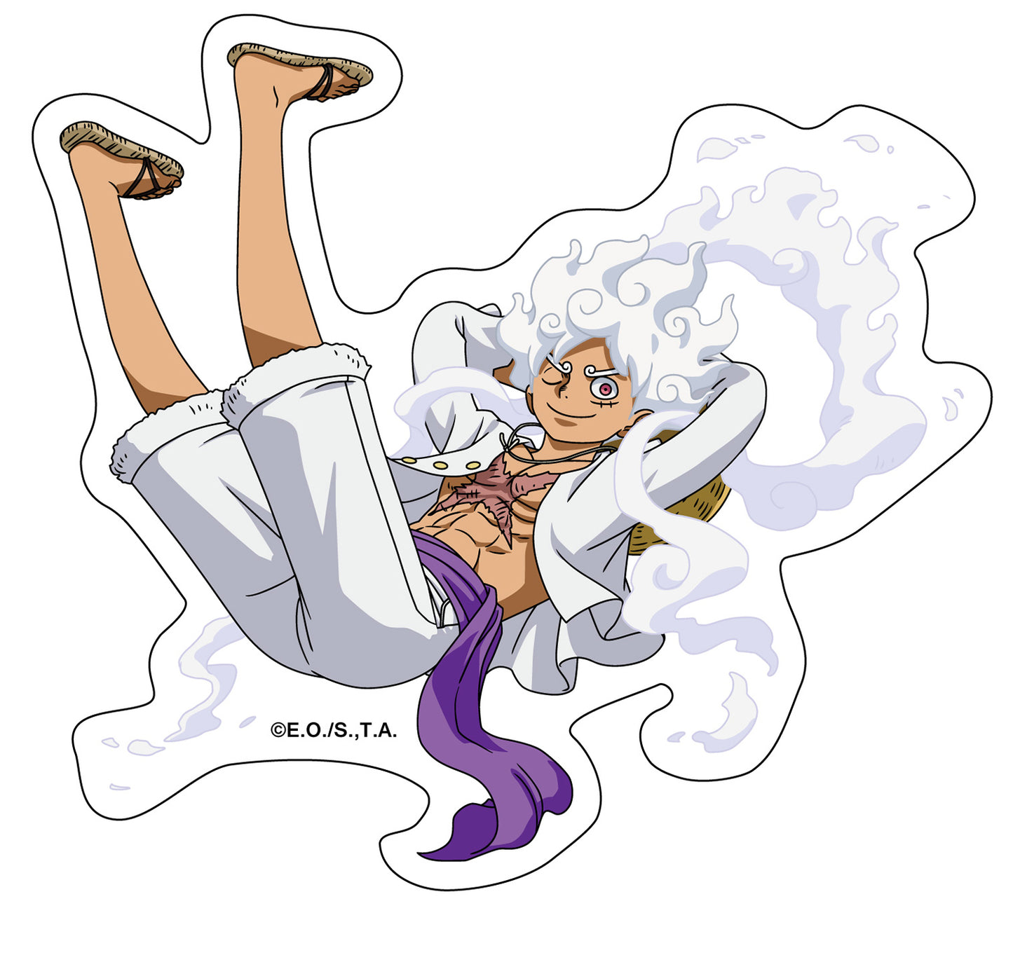 One Piece - Gear 5 Luffy 2 Car Sticker