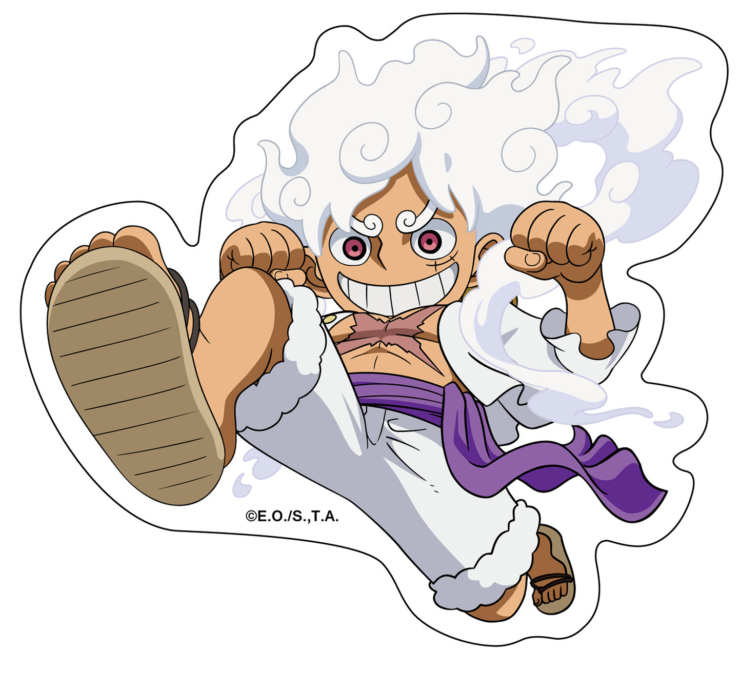 One Piece - Gear 5 Luffy 2 Car Sticker 2