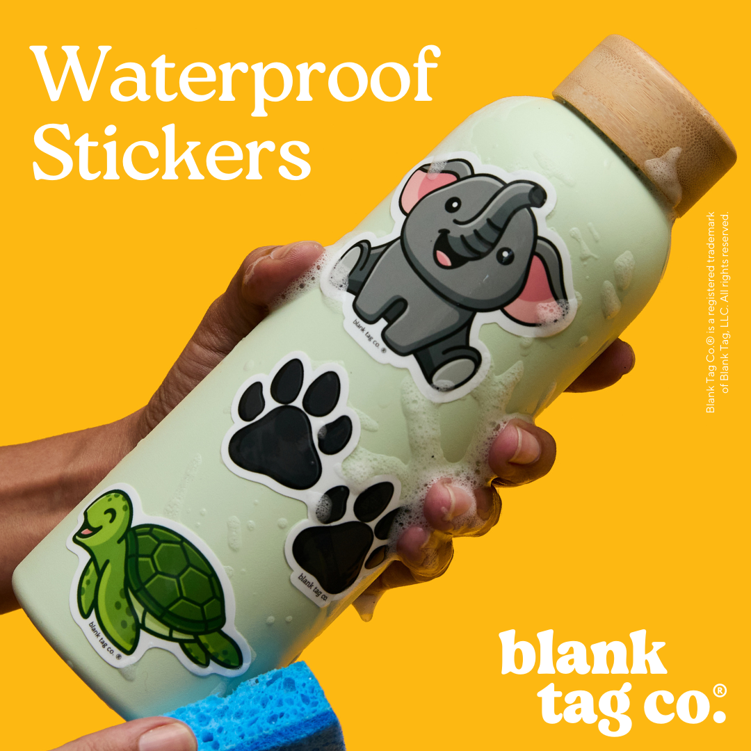 Peanuts® Waterproof Sticker - Snoopy and Woodstock Eatin