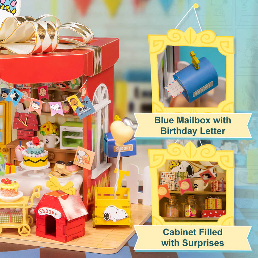Snoopy Wooden DIY Kit Birthday Party 3D Puzzles