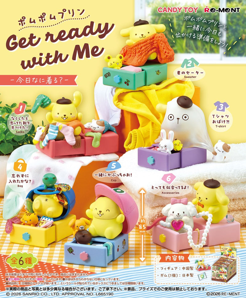 Re-ment Sanrio Pom Pom Purin Get ready with Me -What to Wear Today?-